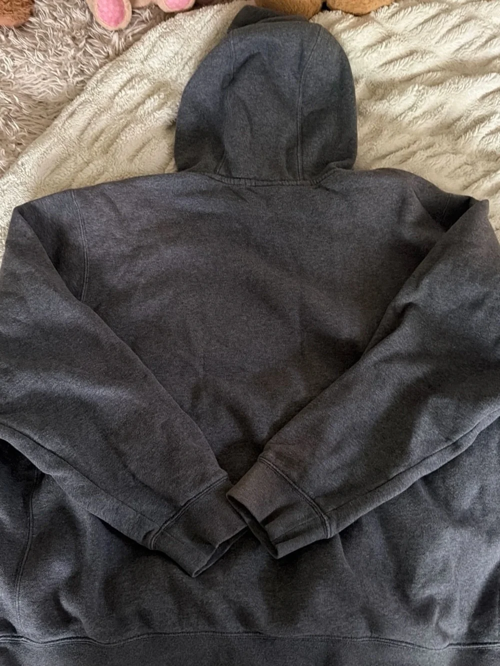Nike Kids Charcoal Gray Sweatshirt with White Swoosh